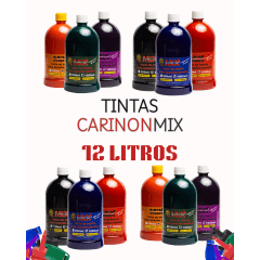 Combo Frascos de Tinta CarinonMix - 12 LITROS Combo Frascos de Tinta CarinonMix - 12 LITROS